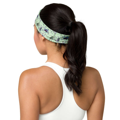 Octopus Splats Headband in Light Green