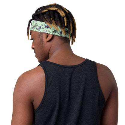 Octopus Splats Headband in Light Green