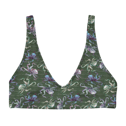 Octopus Splats: Bikini Top in Muck Monster Green