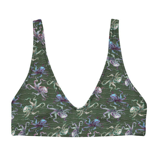 Octopus Splats: Bikini Top in Muck Monster Green