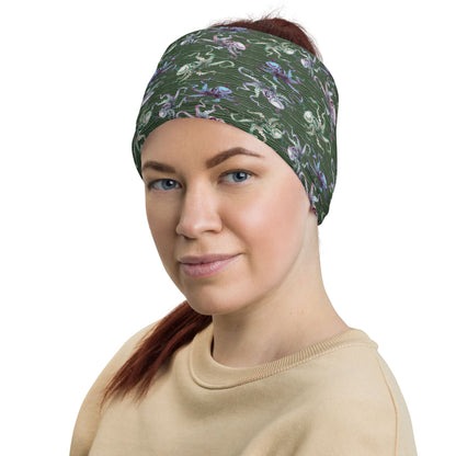 Octopus Neck Gaiter Buff for Scuba Diving Hair SUP Snorkel Sun Protection Made in the USA