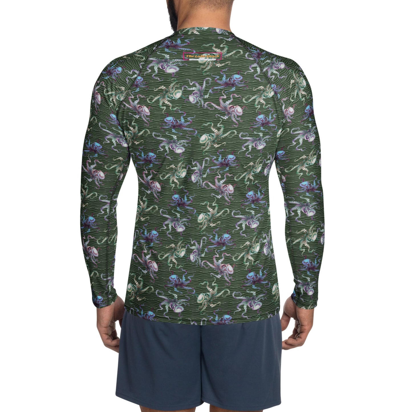 Octopus Scuba Diving Rash Guard for Men size XS S M L XL 2XL 3XL