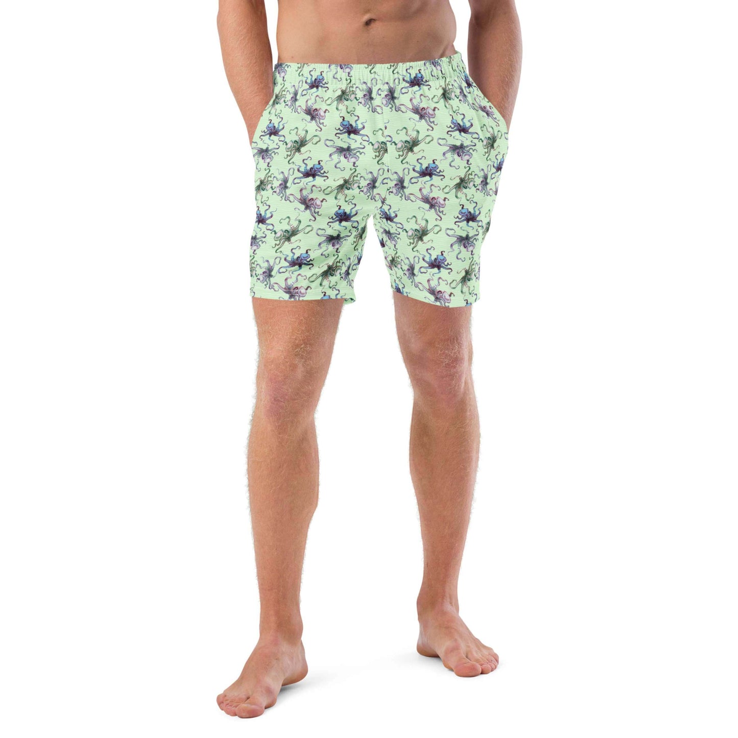 Octopus Splats: Men's Swim Trunks