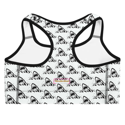 Great White Sharks: Racerback Swim Bra
