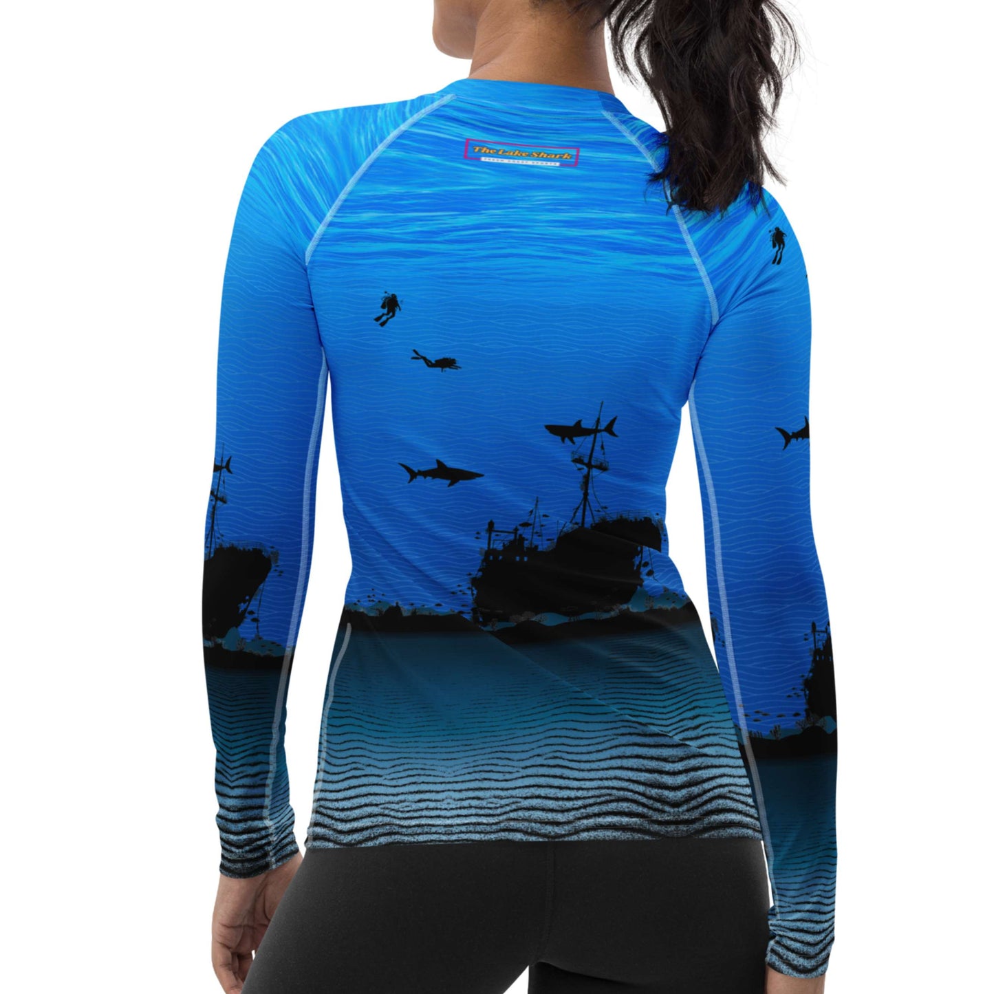 Get Wrecked! Shipwrecks, Sharks, & Scuba: Women's Rash Guard