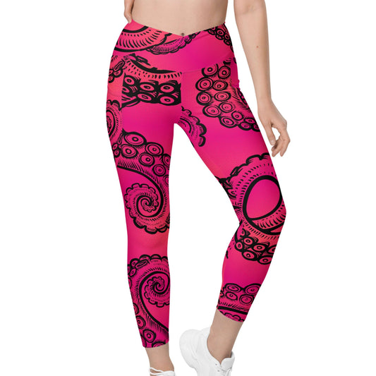 Tentacle Twist: Women's Swim & Sports Leggings