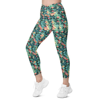 Mermaid Jewel: Women's Swim & Sports Leggings