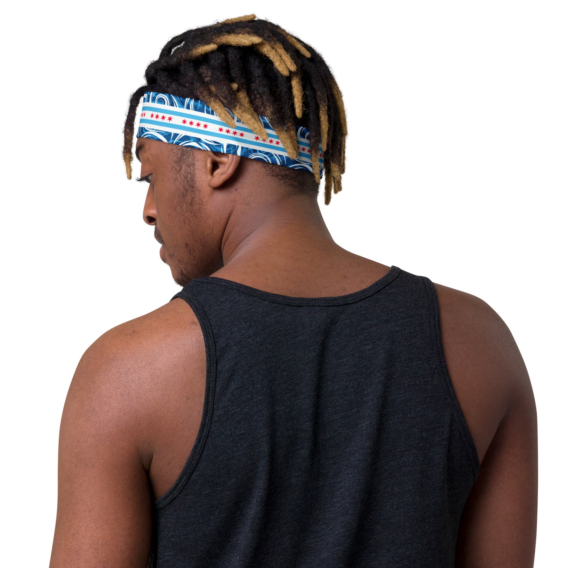 Chicago Local Blues Midwest Dive Headband for Scuba Diving Hair SUP Snorkel Sun Protection Made in the USA