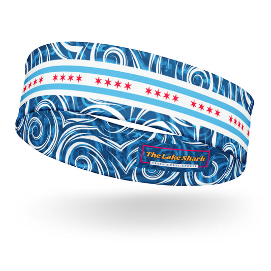 Chicago Local Blues Midwest Dive Headband for Scuba Diving Hair SUP Snorkel Sun Protection Made in the USA