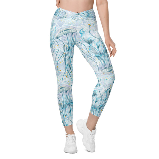 Jellyfish Mist: Women's Swim & Sports Leggings