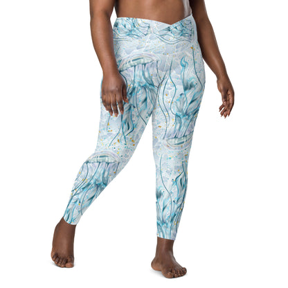 Jellyfish Mist: Women's Swim & Sports Leggings
