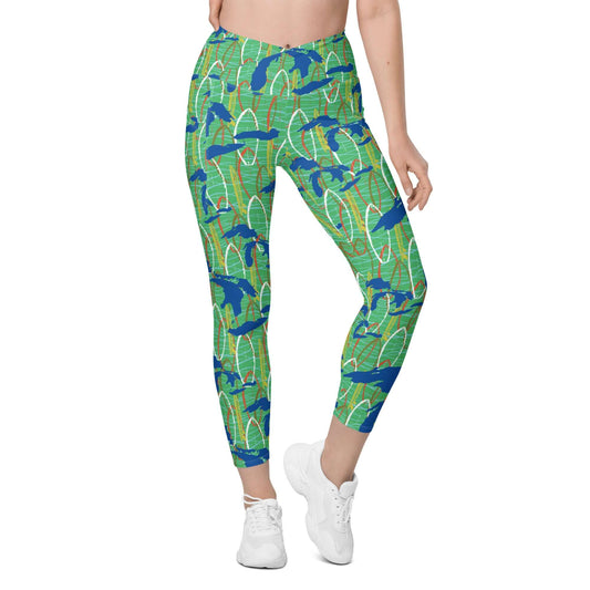 Great Lakes Camo: Women's Premium Leggings