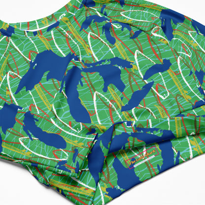 Great Lakes Camo: Crop-Top Rashguard